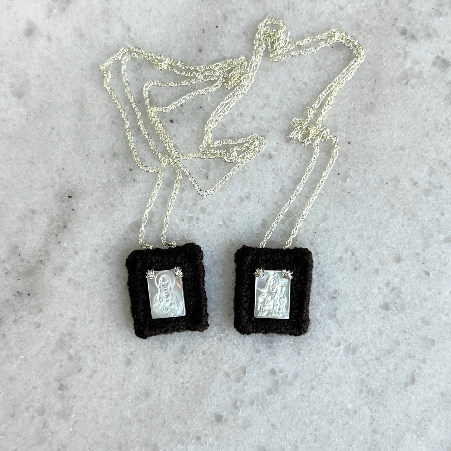 Brown Scapular Necklace