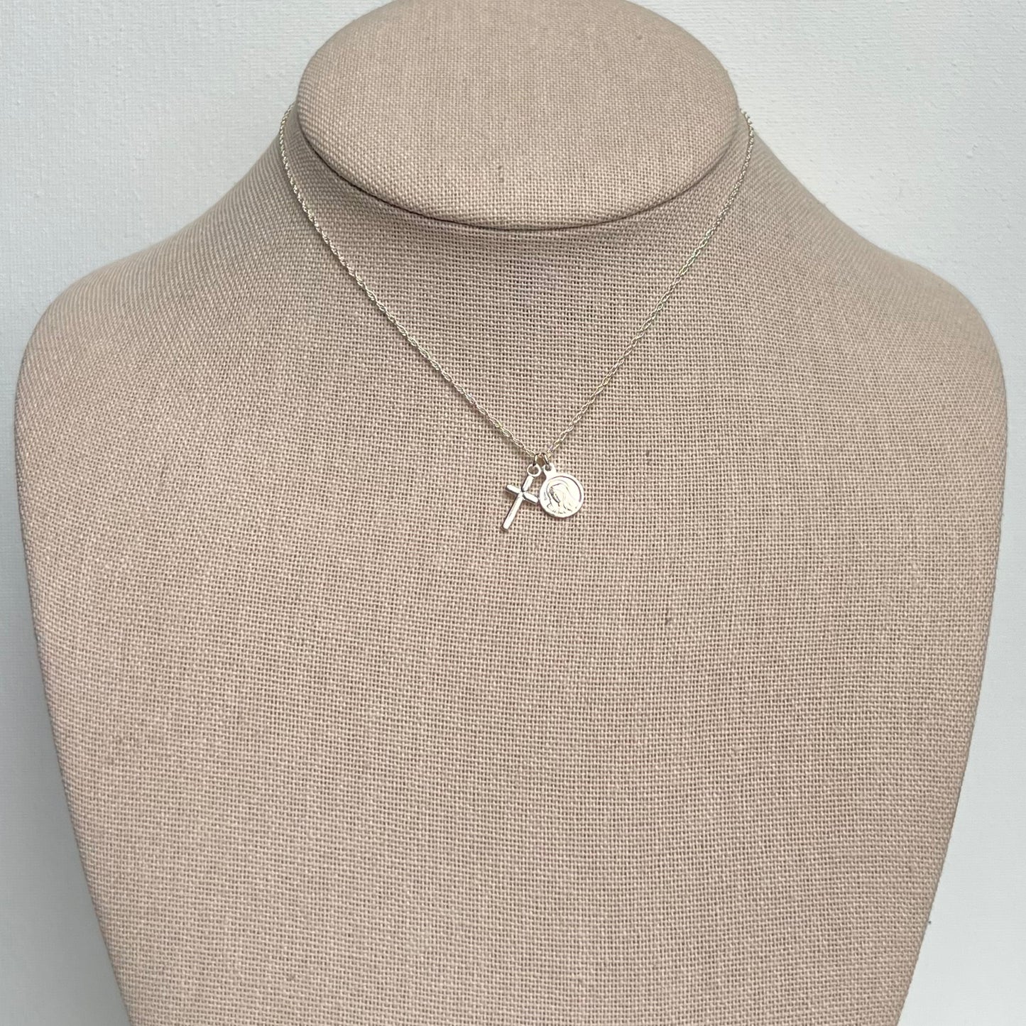 Limited Edition: Children’s Cross & Sorrows Necklace- Sterling Silver