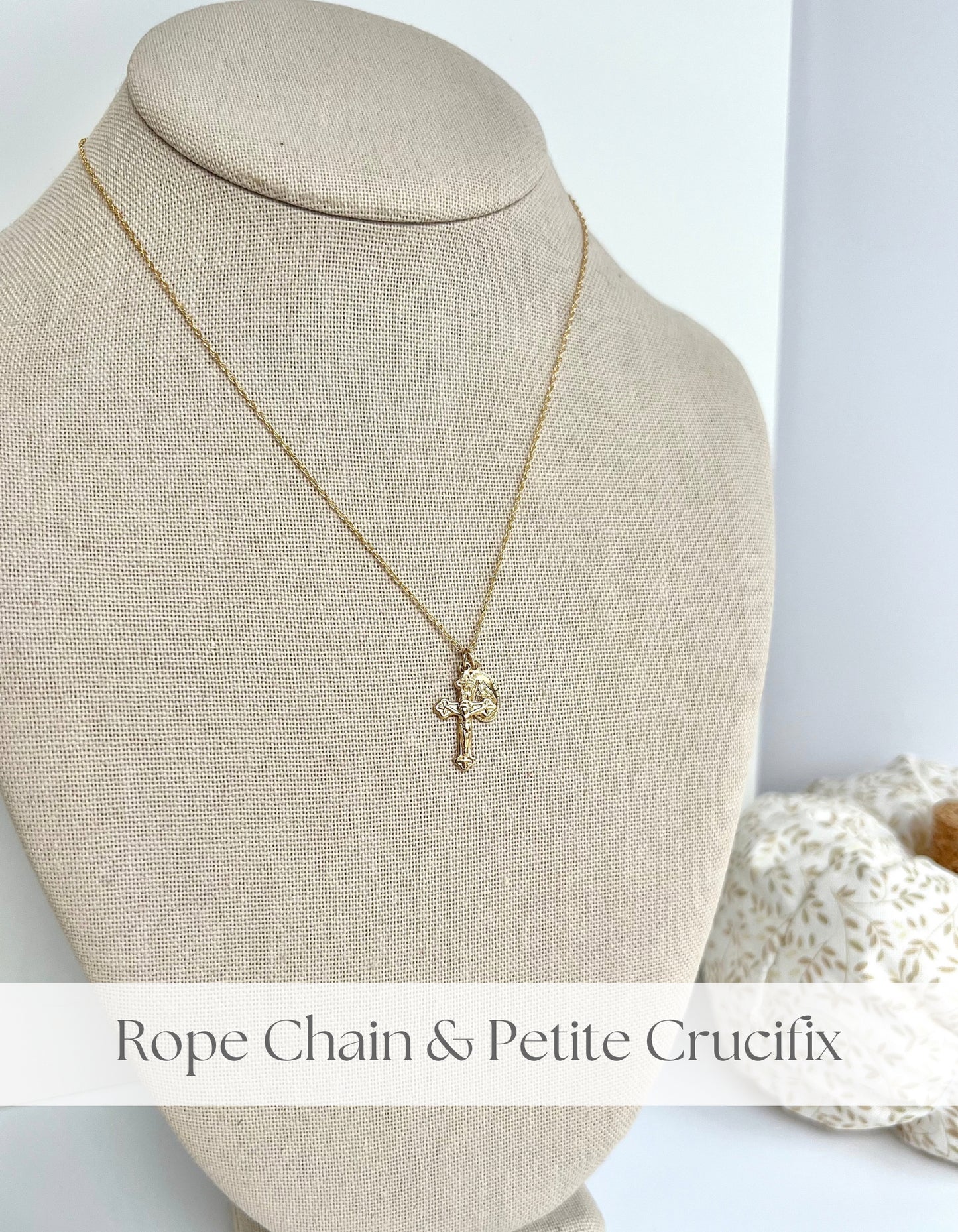 ✨NEW✨ Petite Crucifix & Miraculous Necklace