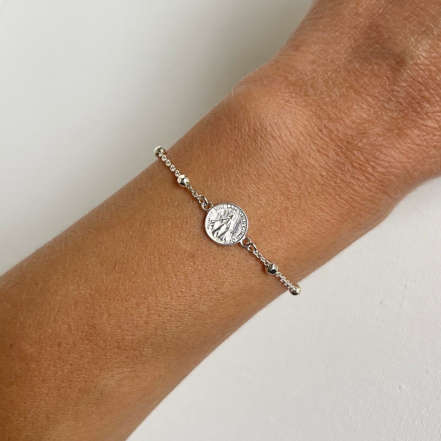 Miraculous Medal Bracelet- Sterling Silver