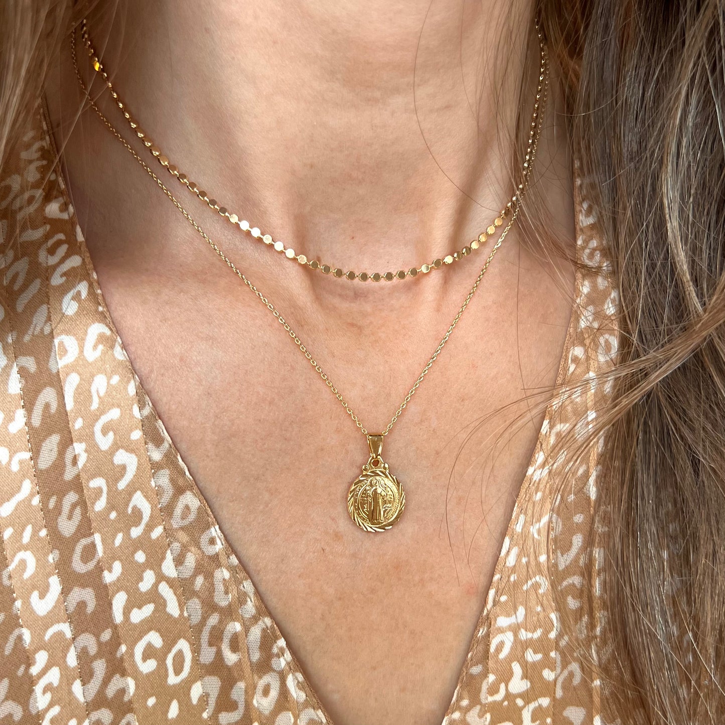 Saint Benedict Necklace Layering Set