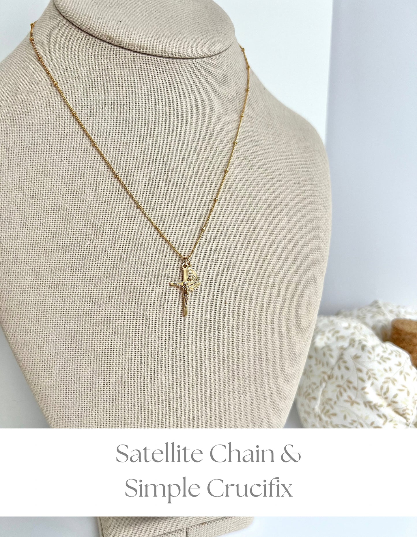 ✨NEW✨ Petite Crucifix & Miraculous Necklace
