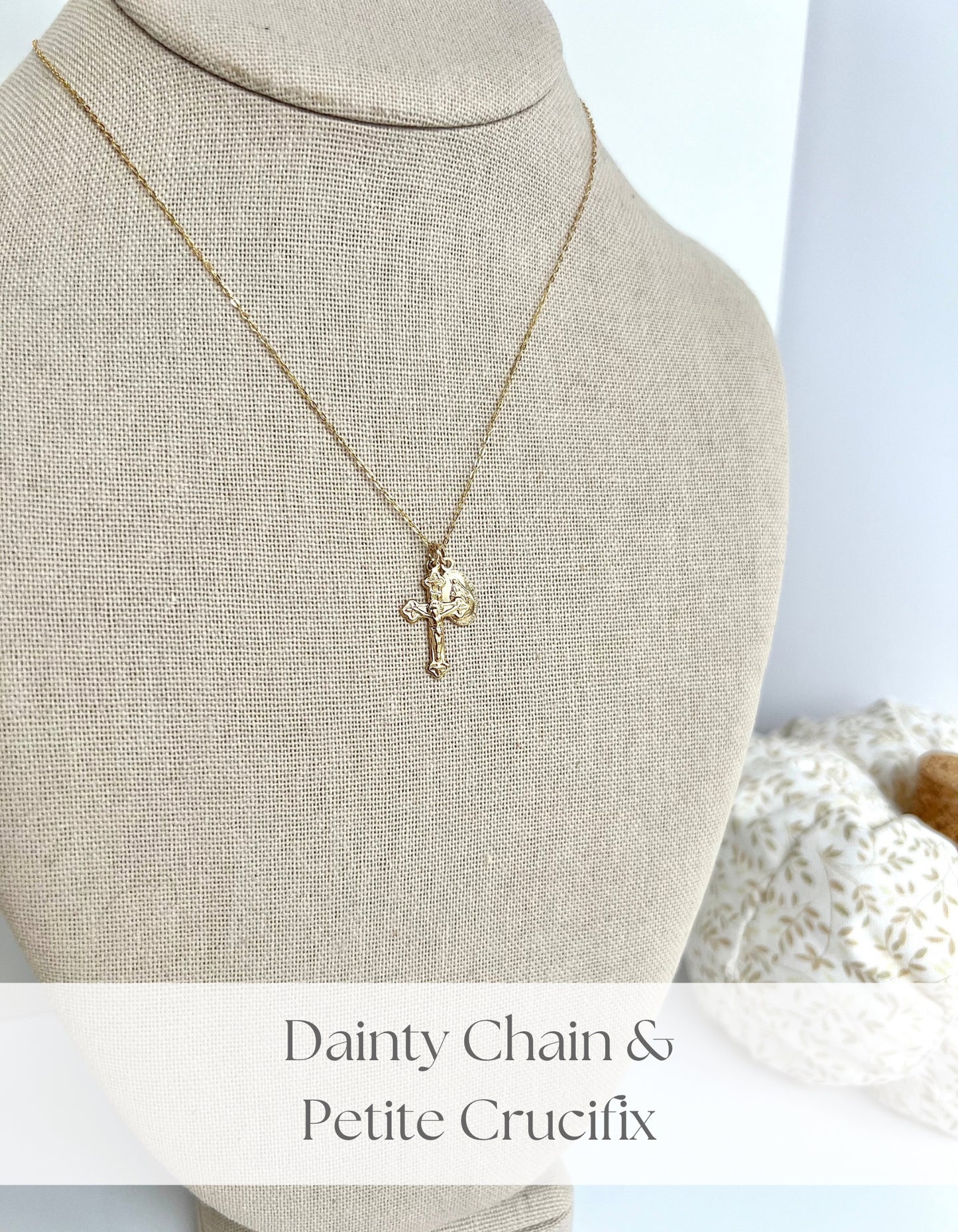 ✨NEW✨ Petite Crucifix & Miraculous Necklace