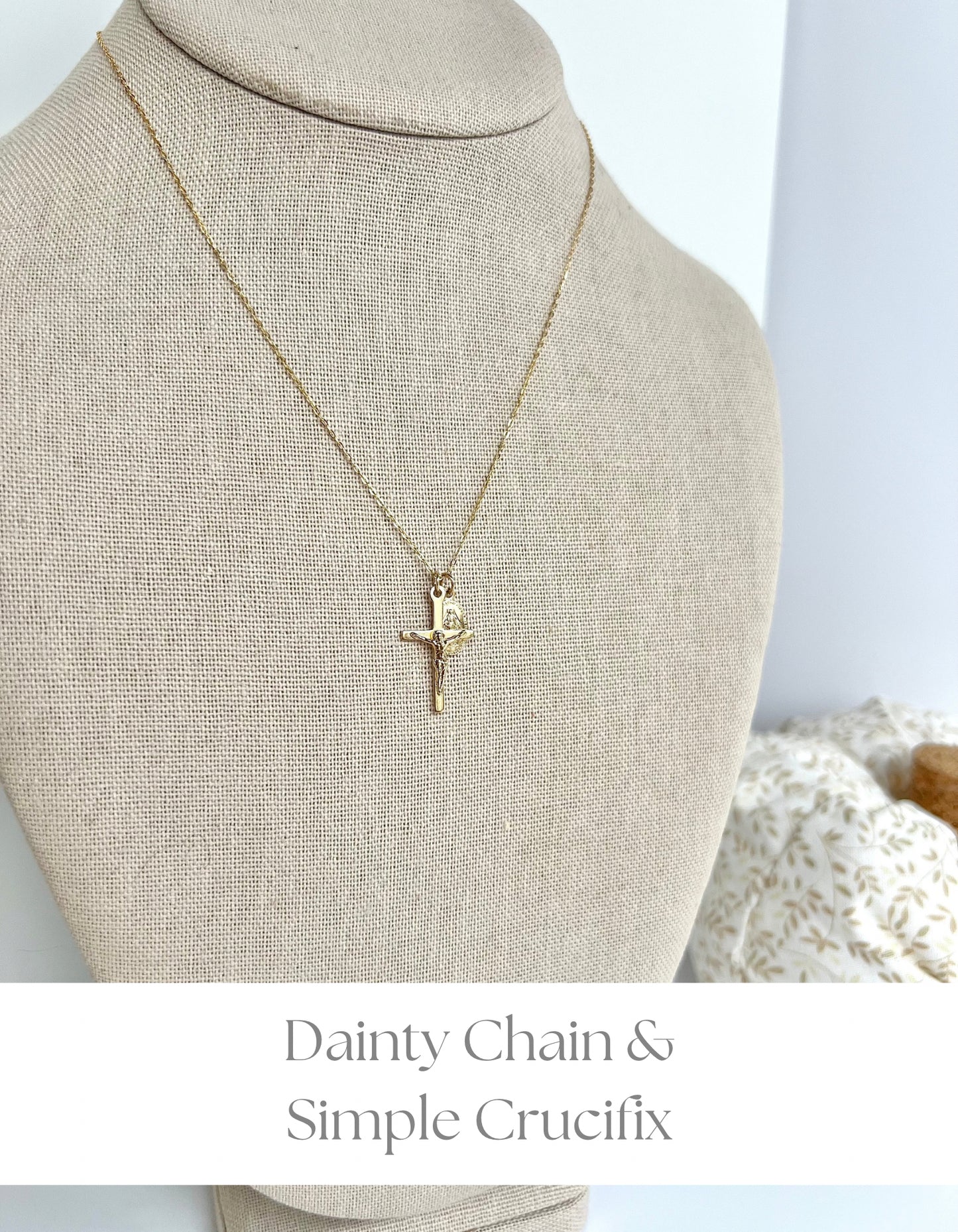 ✨NEW✨ Petite Crucifix & Miraculous Necklace