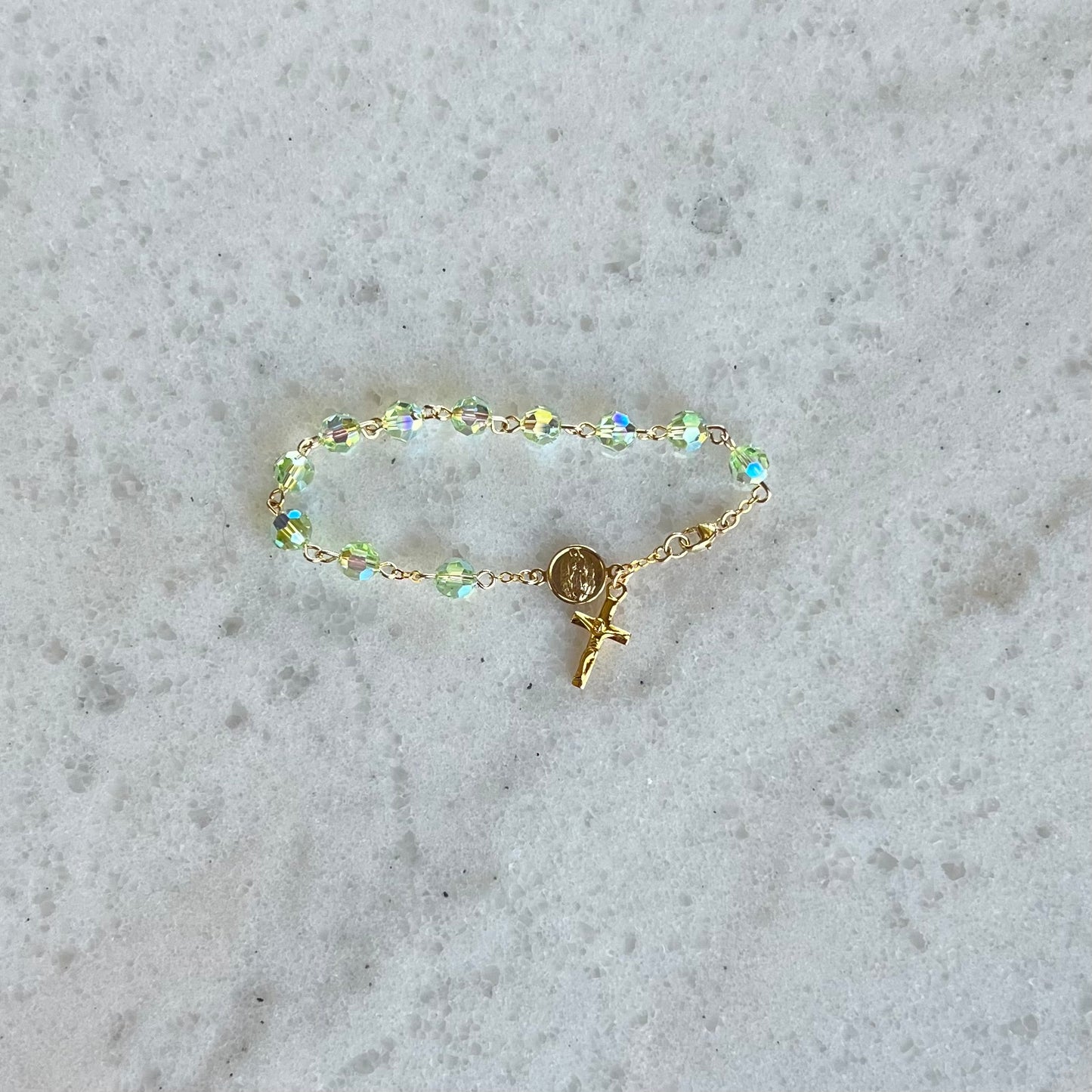 Girl’s Crystal Rosary Bracelet