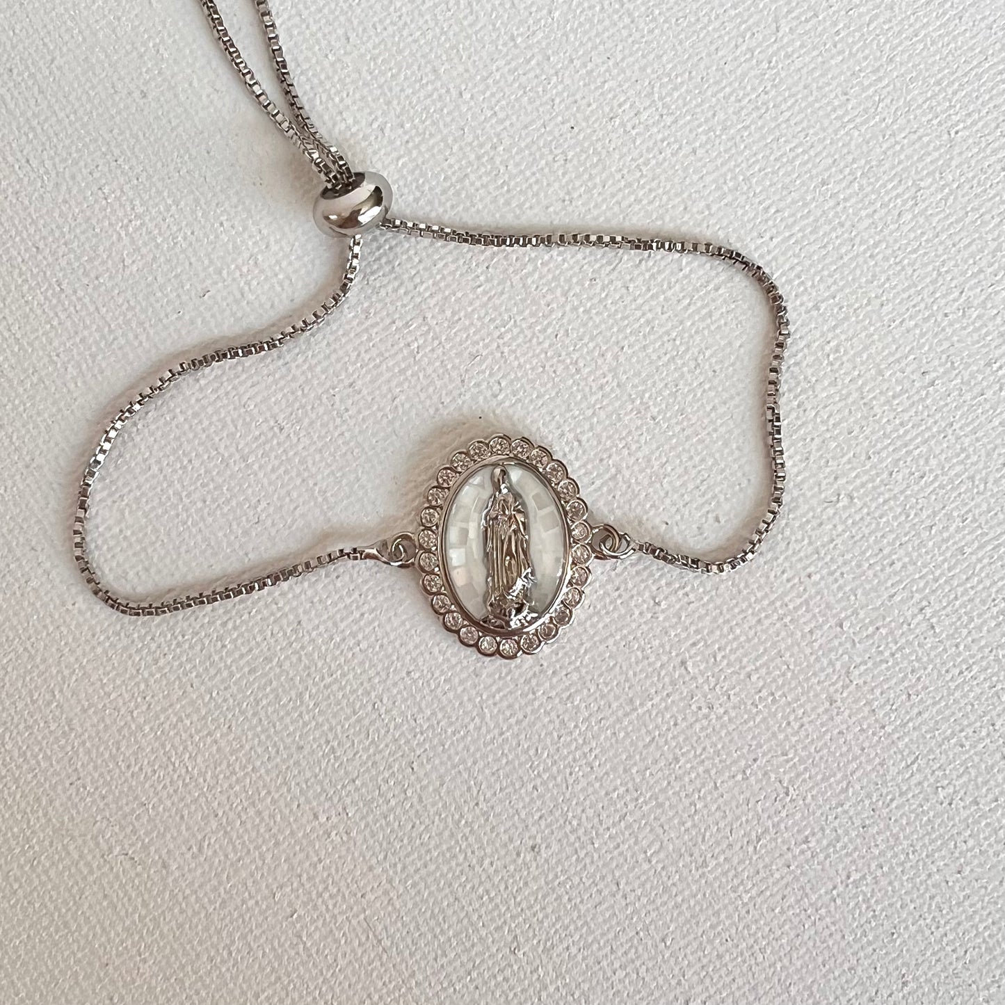 Our Lady of Guadalupe Bracelet- Silver