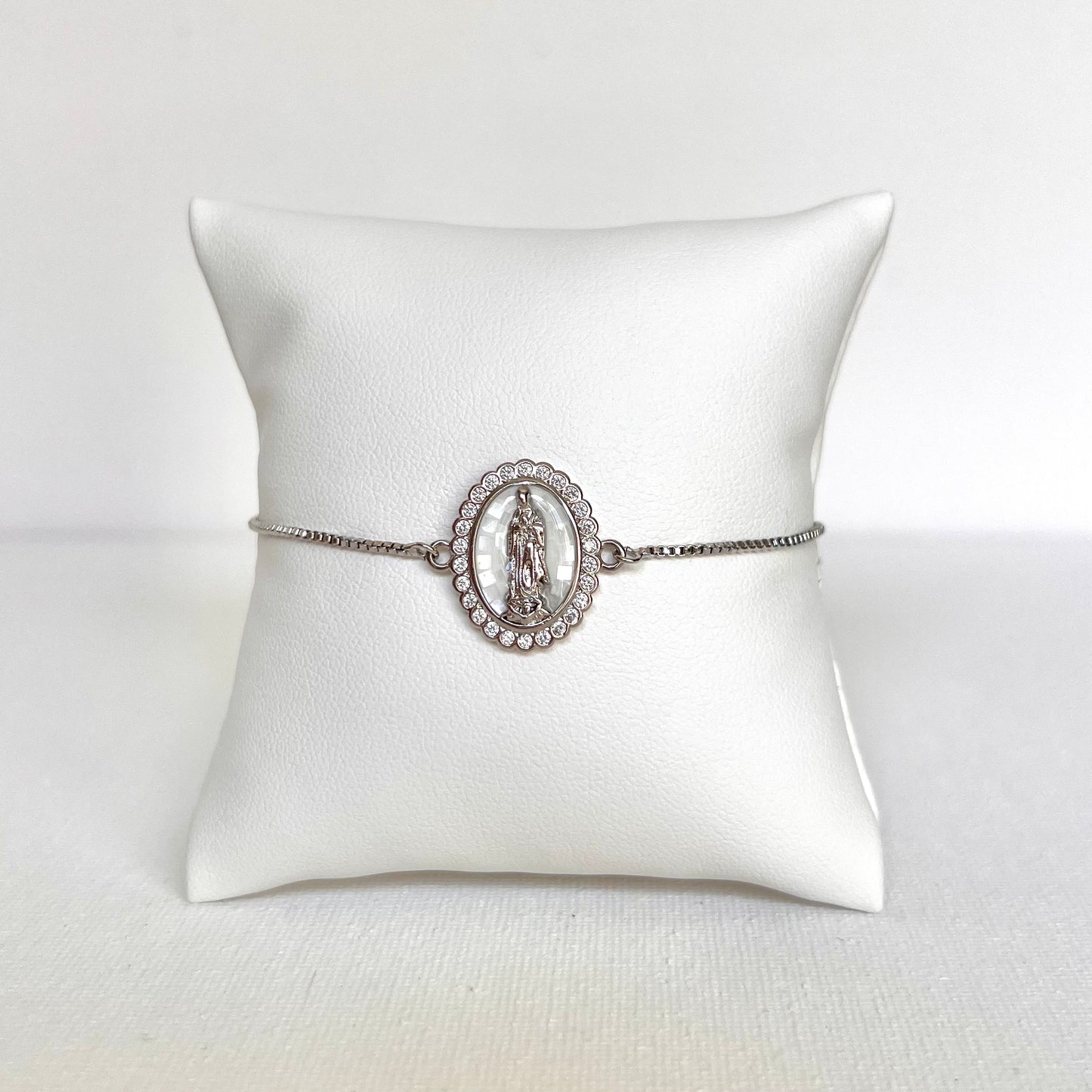 Our Lady of Guadalupe Bracelet- Silver