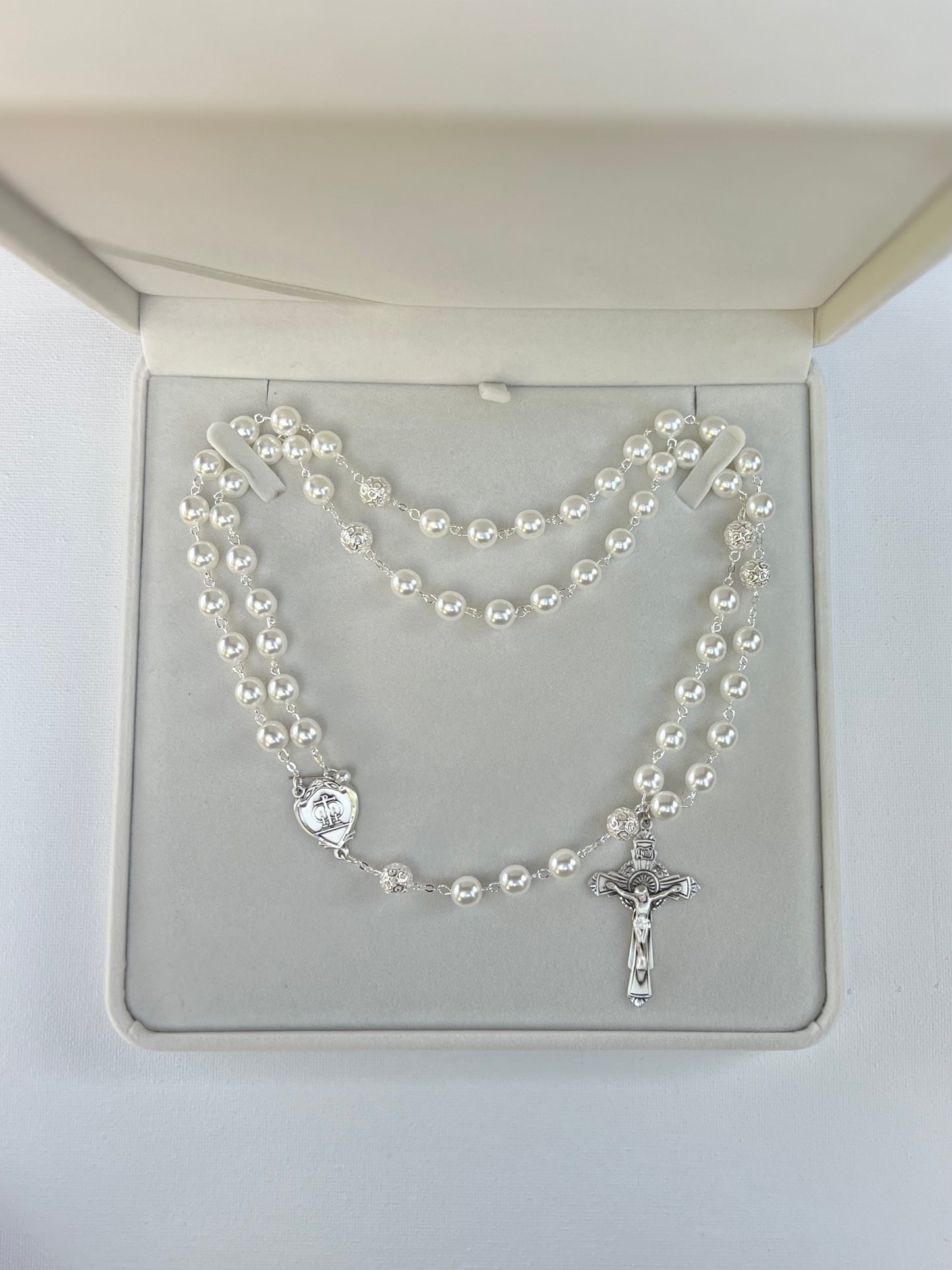 Wedding Rosary- Pearl