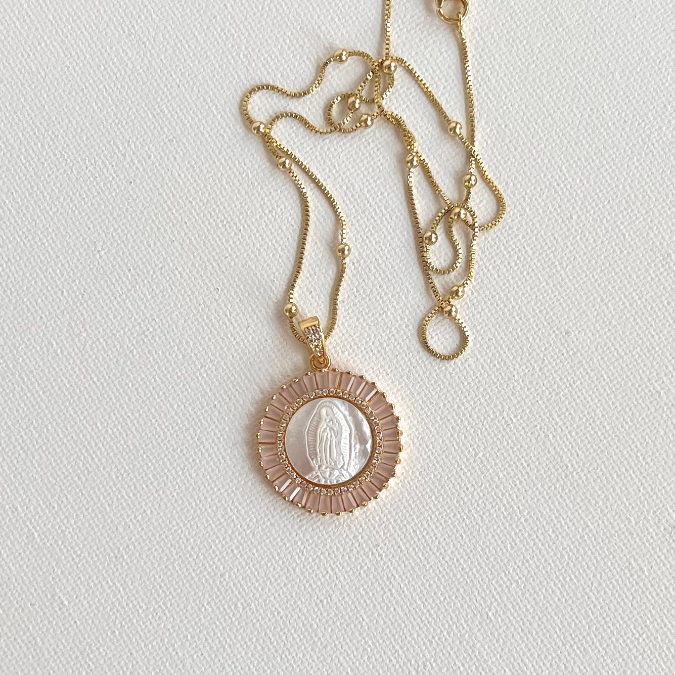 Miracle of the Roses Guadalupe Necklace
