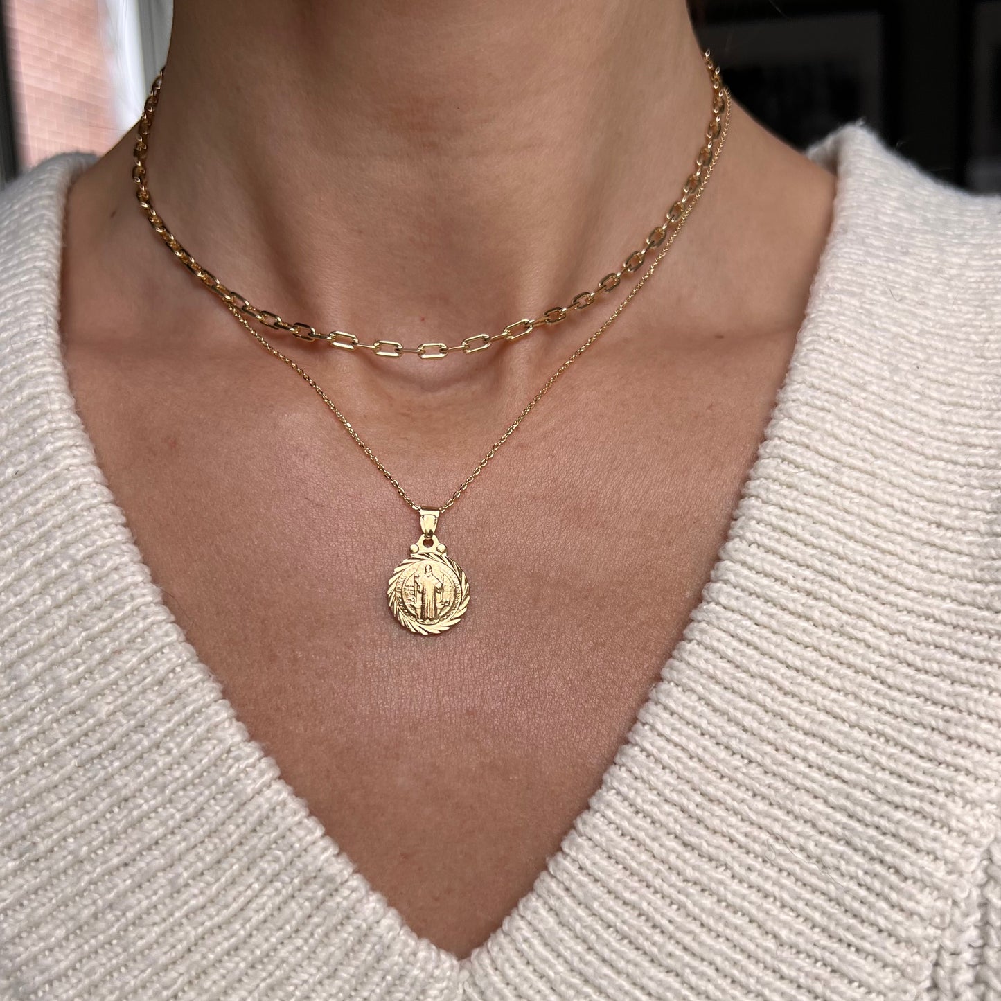 Saint Benedict Necklace Layering Set