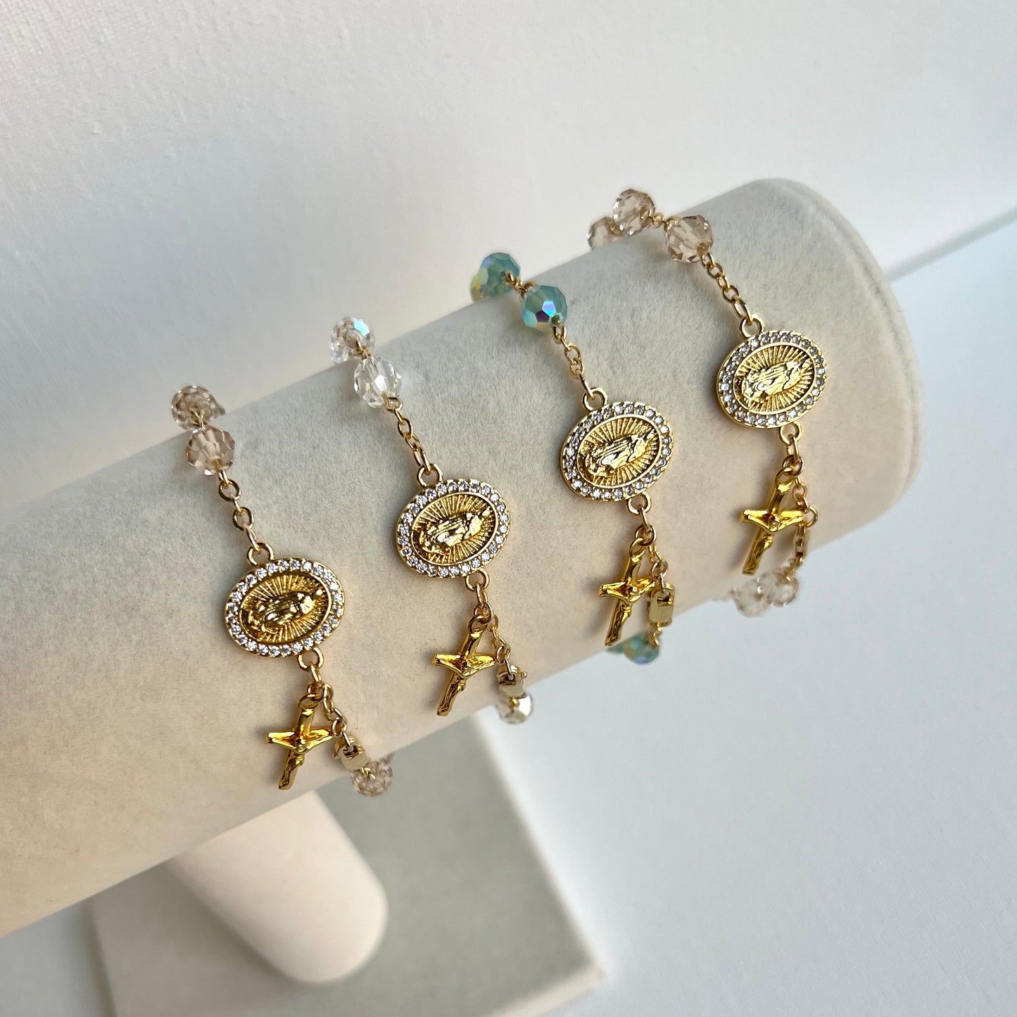 Women’s Crystal Rosary Bracelet