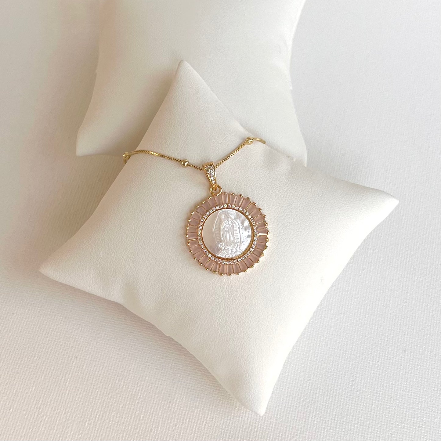 Miracle of the Roses Guadalupe Necklace