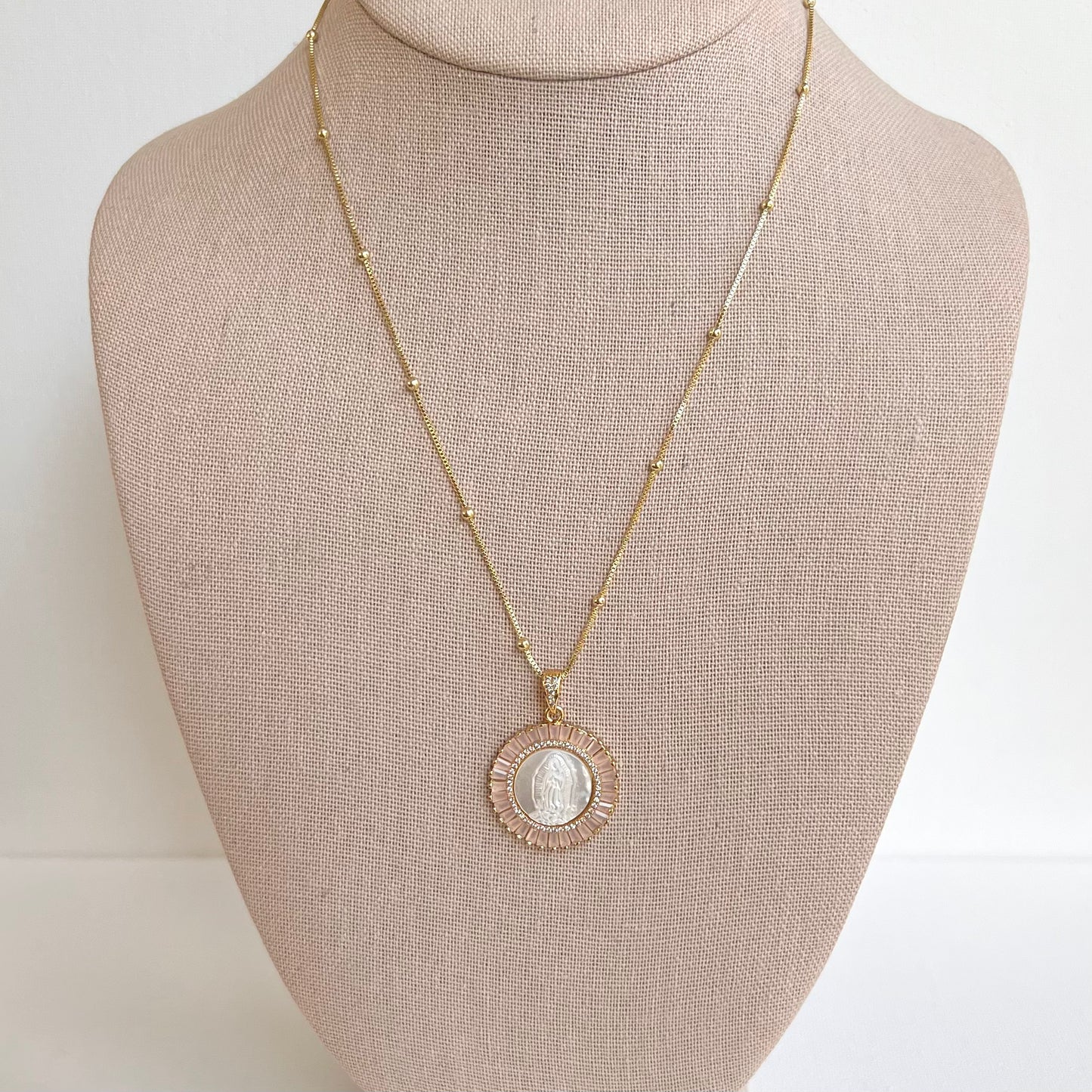 Miracle of the Roses Guadalupe Necklace