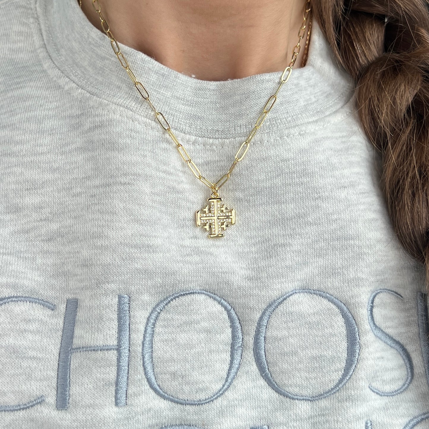 Jerusalem Cross Necklace