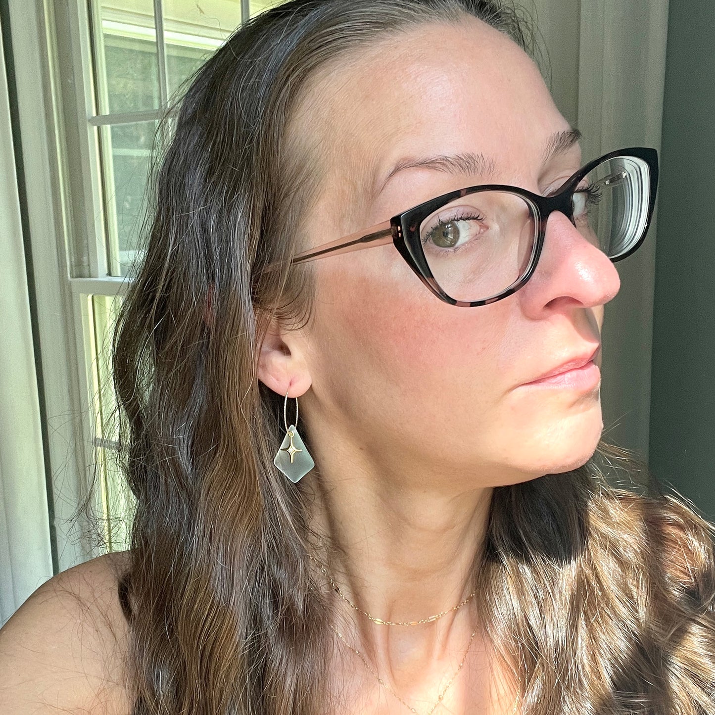 Stella Maris • Our Lady Star of the Sea • Hoop Earrings