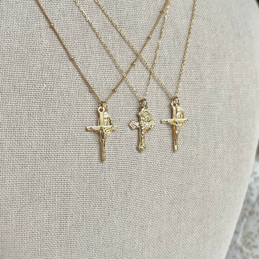 ✨NEW✨ Petite Crucifix & Miraculous Necklace