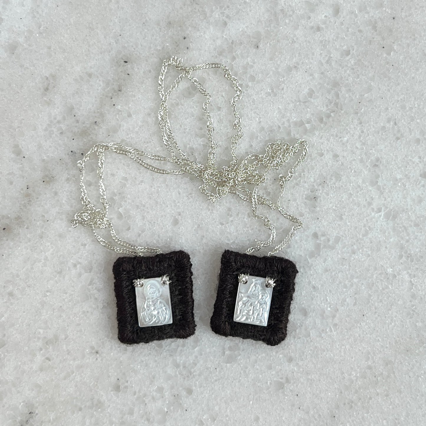 ✨PRE-ORDER✨ Brown Scapular Necklace