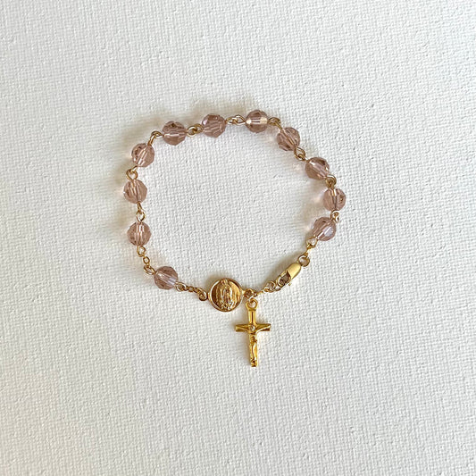 Girl’s Crystal Rosary Bracelet