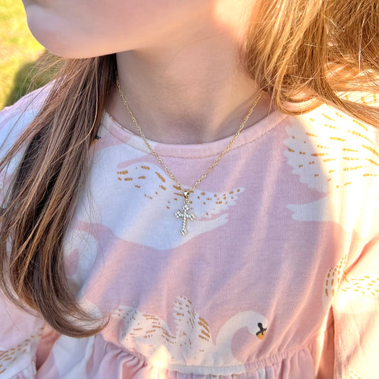 Children's Mini Resurrection Cross Necklace